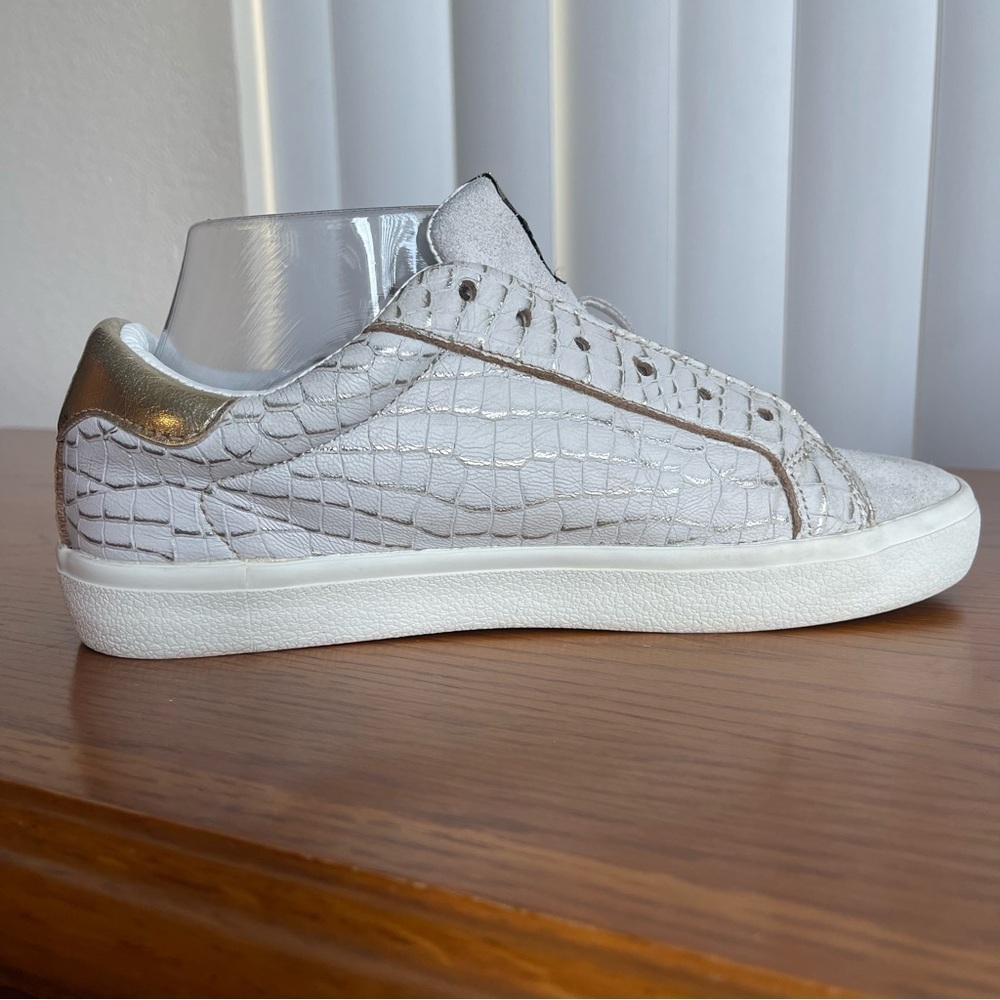 Vintage Havana Flair Sneakers Off-White/Gold Croc Size 7.5 - Picture 7 of 16